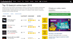 Desktop Screenshot of onlinecasinoreports.cz