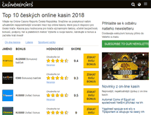 Tablet Screenshot of onlinecasinoreports.cz